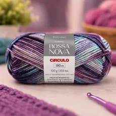 Fio Bossa Nova Círculo 100g 180m Lã Merino 100% Tricô Crochê Bordado Artesanato Inverno Premium