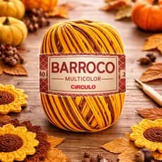 Barroco Multicolor 6 400g Fio Círculo Premium Algodão Decoração Crochê Tricô Artesanato Colorido