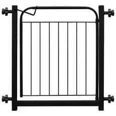 Portão Pet Cães Bebês Largo 69 a 84cm C/ Extensor 10cm Preto