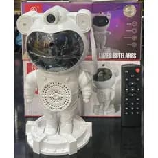 Luminaria + caixinha de som de Astronauta com controle remoto