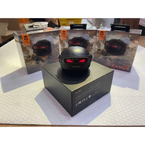 Fone de Ouvido Bluetooth Gamer, Fone Sem Fio TWS Com Case LED, Baixa Latência, Modo Jogo, Touch, Microfone, Estojo Recar