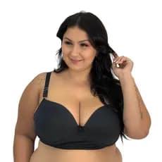 Sutiã Soutien Sutien Plus Size Bojo Alça Reforçada Tamanho Grande 50 ao 58 Liso