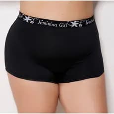Calcinha Shortinho Box Boxer Plus Size Feminino Microfibra