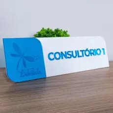 Placa De Sinalização 3D Porta Acrílico Consultório Advocacia Fisioterapia Psicologia