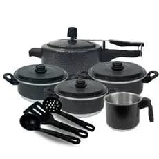 Jogo De Panela Conjunto 8 Pçs Kit Panela de Pressão Alumínio