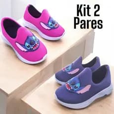 Kit 2 Pares Tênis Infantil Menina