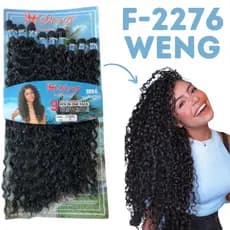 Cabelo Orgânico Weng Cacheado 80cm F-2276 320g Várias Cores