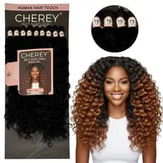 Cabelo Cherey Bio Natural Modelo Diva Cacheado 80cm 300g Human Hair Direto De Fábrica
