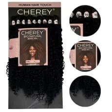Cabelo Bio Natural Cacheado Modelo Elegance Cherey 80cm 300g Human Hair Direto De Fábrica