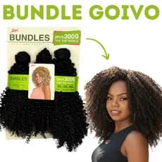 Cabelo Cacheado Sleek Bundles Pacotão 300g Goivo Orgânico na Tela