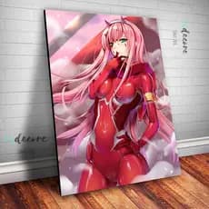Quadro Decorativa Zero Two Anime Darling in the Franxx 20x30cm #3