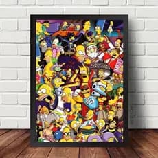 Quadro Decorativo Os Simpsons Desenho Animado Seriado