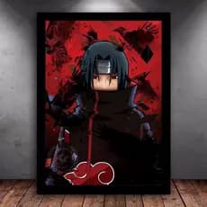 Quadro Decorativa Itachi Anime Naruto Manga Decoração Sala Quarto M33