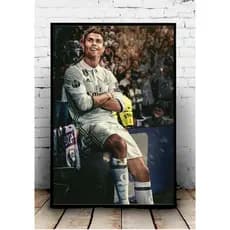 Quadro Decorativo Cristiano Ronaldo Cr7 Arte Futebol Clube