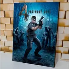 Quadros Decorativos Tema Resident Evil Colection 20x30cm