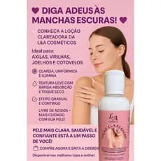 Creme clareador para axilas, virilhas, joelhos e pernas(EMBALAGEM NOVA)