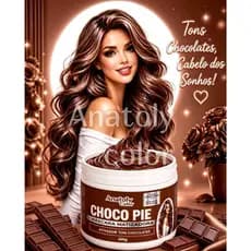 Máscara Tonalizante Chocolate 300gr Cor Intensa E Radiante - Anatoly