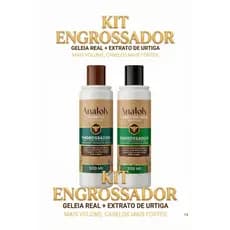 Kit Engrossador Shampoo e condicionador Anatoly Antiqueda 2x300ml