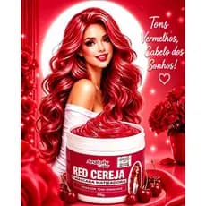 Máscara Tonalizante Cor RED Vermelho Anatoly Colors - 300g