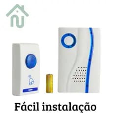 campainha sem fio com alcance de 100 metros