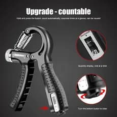 Hand Grip Com Contador Ajuste de 5 A 60Kg Fortalecedor Ante Braço