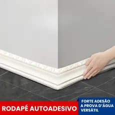 Rodapé adesivo autocolante flexível fácil instalação