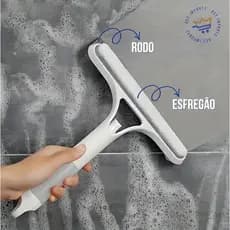 Rodo Mop Spray Limpa e Seca com Esfregão e Borrifador 3 em 1 Multiuso Limpeza de Vidro