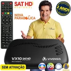 Receptor Vivensis Vx10 Multiponto Sathd Regional Nova Parabólica Digital Banda K.u D2 B1
