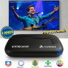 Receptor Vivensis VX10 Nova Parabólica Sathd Regional Satélite D2, B1