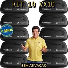 10x Receptor Vivensis VX10 Nova Parabólica Sathdregional, Sky, Garantia 2 anos