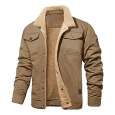Jaqueta Forrada Sherpa Flanelada Sherpa Brim Sarja CASACO MASCULINO OU FEMININO PELUCIADO JEANS NYLON
