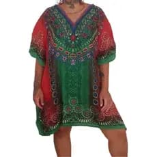 Kit 3 Saída Praia Bata Boho Indiana Plus Size Kaftan