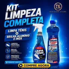 Kit Limpeza ProVita Limpa Tênis 500ml Brilha Alumínio Inox Limpa Panelas Tenis 500ml Original