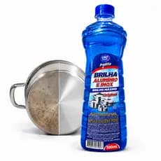 Brilha Alumínio Inox ProVita Original Limpa Manchas Panelas Talheres Utensílios Cozinha 500ml