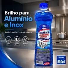 Brilha Alumínio Inox ProVita Original 500ml Limpa Manchas Panelas Talheres Utensílios Cozinha