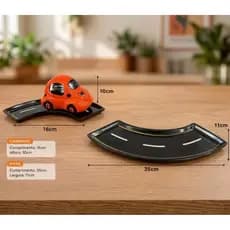Pista e Carrinho Decorativo em Cerâmica Tema Carro Hot Wheels Quarto Menino Aniversário Porta Trecos