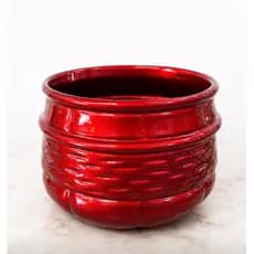 Vaso Decorativo Cachepot Cerâmica Luxo Flores Plantas Mesa Centro Sala Escritório Enfeite Moderno  .