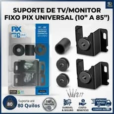 Suporte para TV Universal Fixo, Monitor e Led - 10 a 100 Polegadas