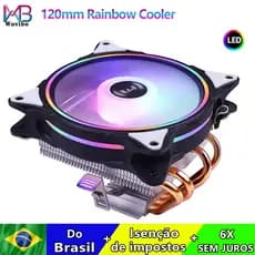 Wovibo CPU Air Cooler 120mm Fan 4PIN Low Profile For LGA 775 115X 1200 1700 2011 AM4 AM5 Radiator