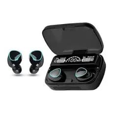 Fone De Ouvido M10 Fone Bluetooth Sem Fio com Comandos por Toque + Power Bank para Carregamento