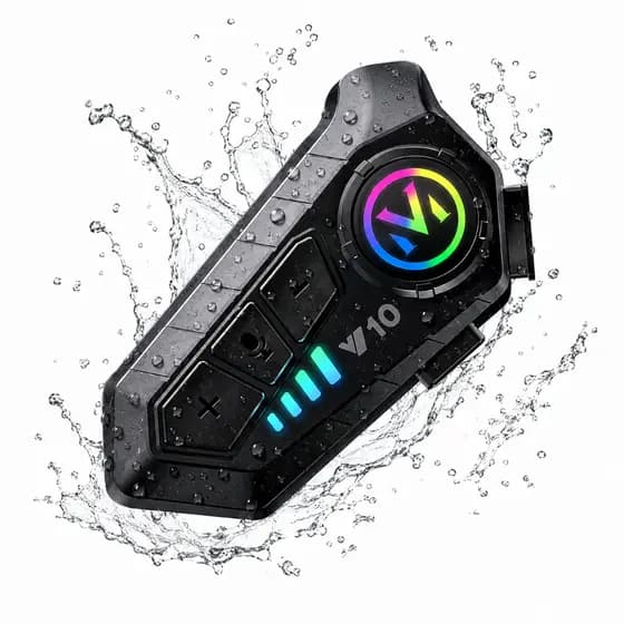 Fone Capacete Moto Bluetooth Resistente à Água V10