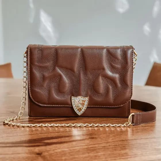 Bolsa Feminina Country Lançamento Metalizada Ana Castela