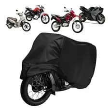 Capa De Cobrir Moto Preção Contra Sol Chuva Poeira Riscos Neve Vento Impermeável Couro Resistente
