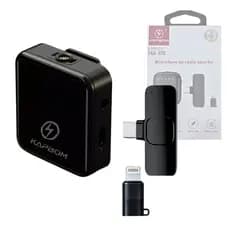 Microfone de Lapela Bluetooth Conexão Tipo-C