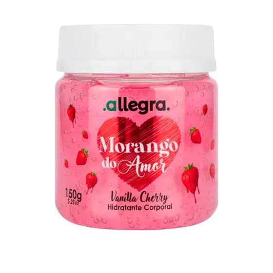 Creme Hidratante Corporal Frescor Imediato Morango do Amor Vanilla Cherry 150g