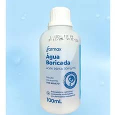 Agua Boricada 3% - Farmax Solucao dermatologica com 100mL