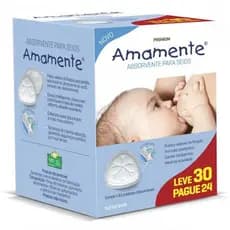 Absorvente para Seios Amamente com 30 unidades descartáveis