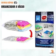Organizador a Vácuo para Roupas Cobertor Edredon Organizador de Gaveta Guarda Roupa Mala de Viagem