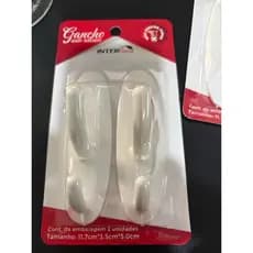 Kit 2 Cabides Gancho Suporte Adesivo Duplo Toalha Banheiro