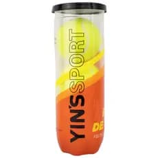 Kit 3 Bolas de Tênis em Feltro Yins Ref YS37005 - Amarelo
